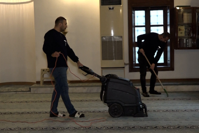 Kestel Belediyesi cami temizliklerine hız verdi!