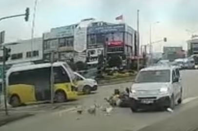 Bursa'da kaza! Otomobilin çarpması sonucu savruldu