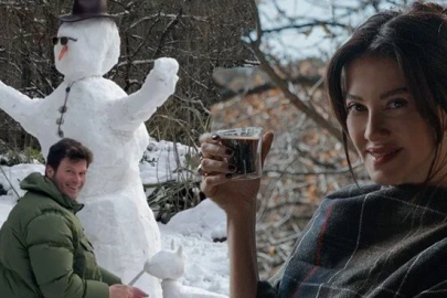 Kıvanç Tatlıtuğ ve Başak Dizer’in kış keyfi