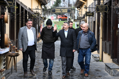 Başkan Yılmaz’dan Irgandı Köprüsü’ne ziyaret
