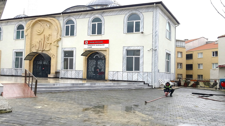 Gemlik'teki camilerde temizlik seferberliği-Bursa Hayat Gazetesi-2