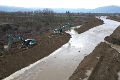 İnegöl’de sel ve su baskınları riskini azaltacak çalışma