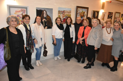 Ressamlar Çalışma Grubu’nun kadınlar gününe özel sergisi açıldı
