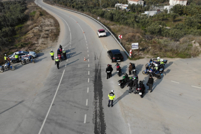 Bursa’da dron destekli denetim! 407 araç kontrol edildi