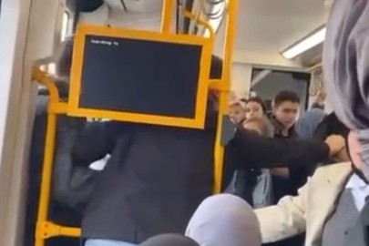 Bursa'da metroda yaşanan tartışma kavgaya dönüştü!