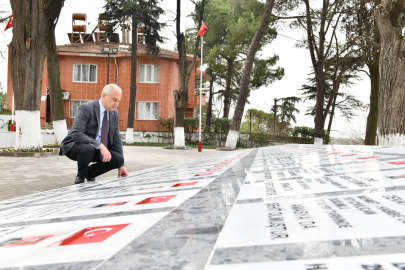 Mustafakemalpaşa'da şehitlik alanı yenilendi