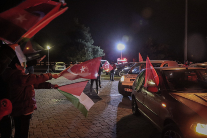 Bursa'da Gazze için araç konvoyu düzenlendi