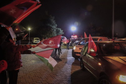 Bursa'da Gazze için araç konvoyu düzenlendi