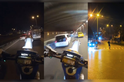 Bursa’da motosikletle trafikte terör estiren sürücü gözaltına alındı