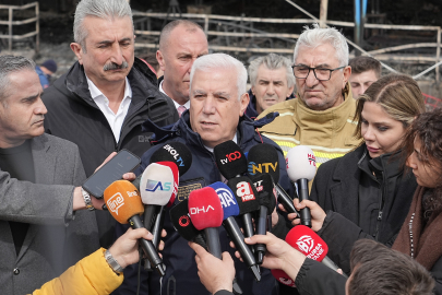 Bursa Büyükşehir Belediye Başkanı Mustafa Bozbey, yangın bölgesinde