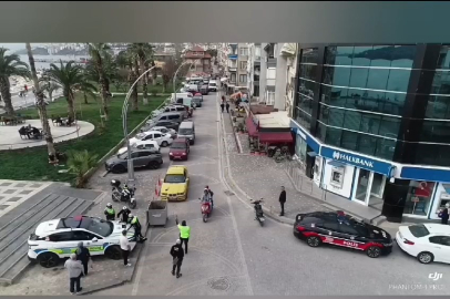 Gemlik'te motosiklet denetimleri sıklaştırıldı, dronlu kontroller başlatıldı
