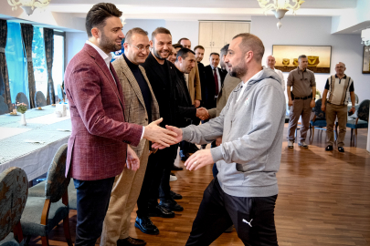 Özlüce İbrahim Yazıcı Tesisleri'nde bayramlaşma töreni