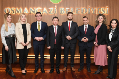 Kardeş kentlerden Osmangazi Belediyesi’ne anlamlı ziyaret!