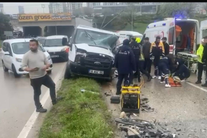 Bursa'da yağış kazaya neden oldu