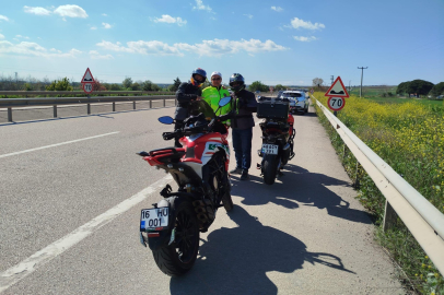 Karacabey'de motosiklet sürücülerine sıkı denetim