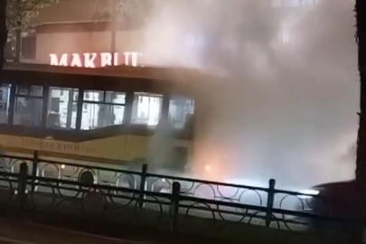 Bursa’da otobüsten dumanlar yükseldi!