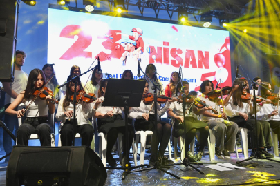 Osmangazi'nin genç yeteneklerinden melodi dolu 23 Nisan eğlencesi