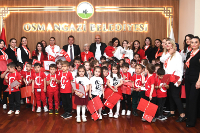 Miniklerden Başkan Aydın’a 23 Nisan ziyareti!