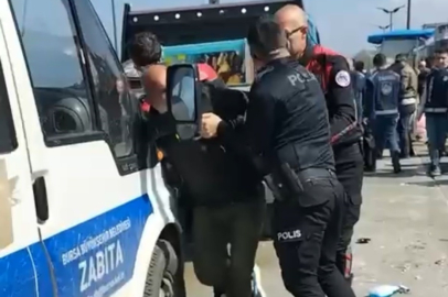 Mudanya sahilinde seyyar satıcılara zabıtadan müdahale