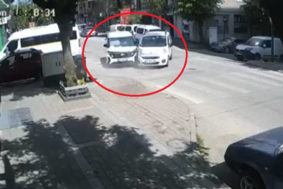 Yola kontrolsüz çıkınca kaza kaçınılmaz oldu!