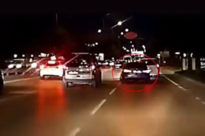 Bursa'da lüks araçla makas terörü! Polis sorumsuz sürücüyü arıyor