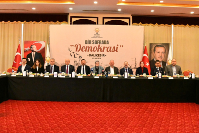 Balıkesir’de "Bir Sofrada Demokrasi" programı: Ortak akıl ve istişare vurgusu