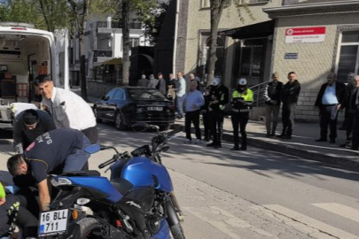 İnegöl’de motosiklet ile otomobil çarpıştı, 2 yaralı