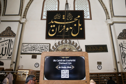 Hat sanatının kalbi Bursa Ulu Cami’de dijital dönüşüm başladı