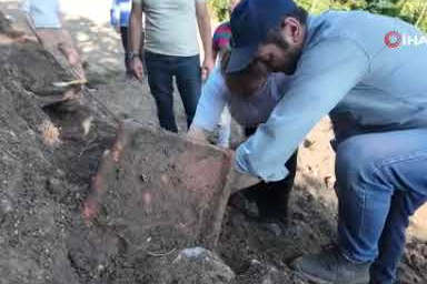 Ordu'da Roma veya Bizans Dönemi'ne ait mezar kalıntıları bulundu