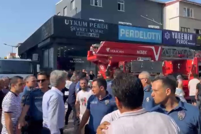 Bursa’da yangın müdahalesi sırasında arbede!