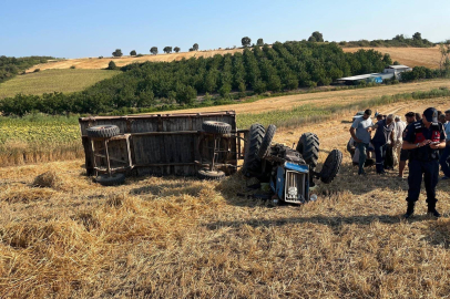 Mustafakemalpaşa’da traktör kazası: Sürücü hayatını kaybetti