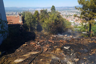 Yıldırım’da otluk alanda çıkan yangın kısa sürede kontrol altına alındı