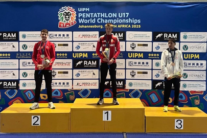 Osmangazili milli pentatlet Arda Meriç, büyük bir başarıya imza attı