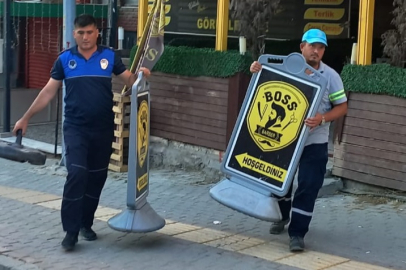 Nilüfer’de görsel kirliliğe ekiplerden müdahale!