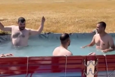 Bursa’da sıcakla mücadelede sınır tanımadılar!