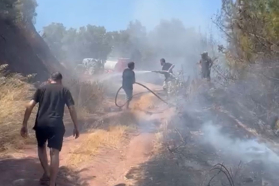 Bursa’da orman yangını! Muhtar ve köylülerden ilk müdahale