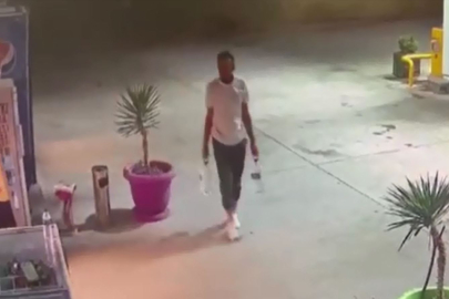 Bursa’da görüntüleri ortaya çıktı! Pet şişelerle benzin alıp ormanı yakmış