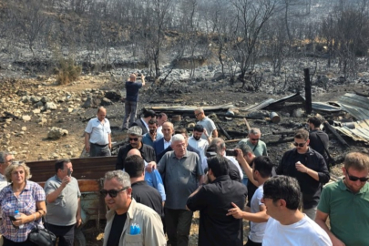 İYİ Parti lideri Dervişoğlu Bursa'da yangın bölgesini ziyaret etti