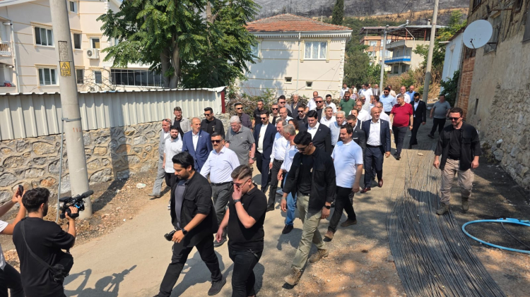 İYİ Parti lideri Dervişoğlu Bursa'da yangın bölgesini ziyaret etti - Bursa Hayat Gazetesi-2