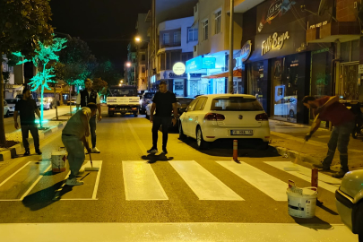 Karacabey’de yaya güvenliği için önemli adım: Yaya geçitleri yenilendi