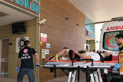 İnegöl’de inşaat kazası: İşçinin üzerine kova düştü