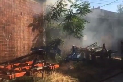 Bursa'da hayvan çiftliği alevlere teslim oldu