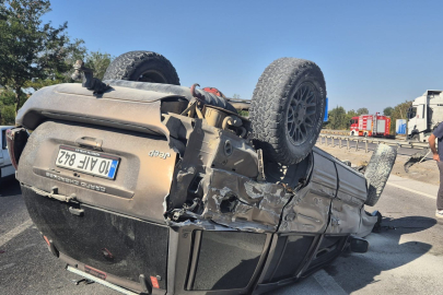 Balıkesir-Bursa yolunda feci kaza: 2 kişi yaralandı!