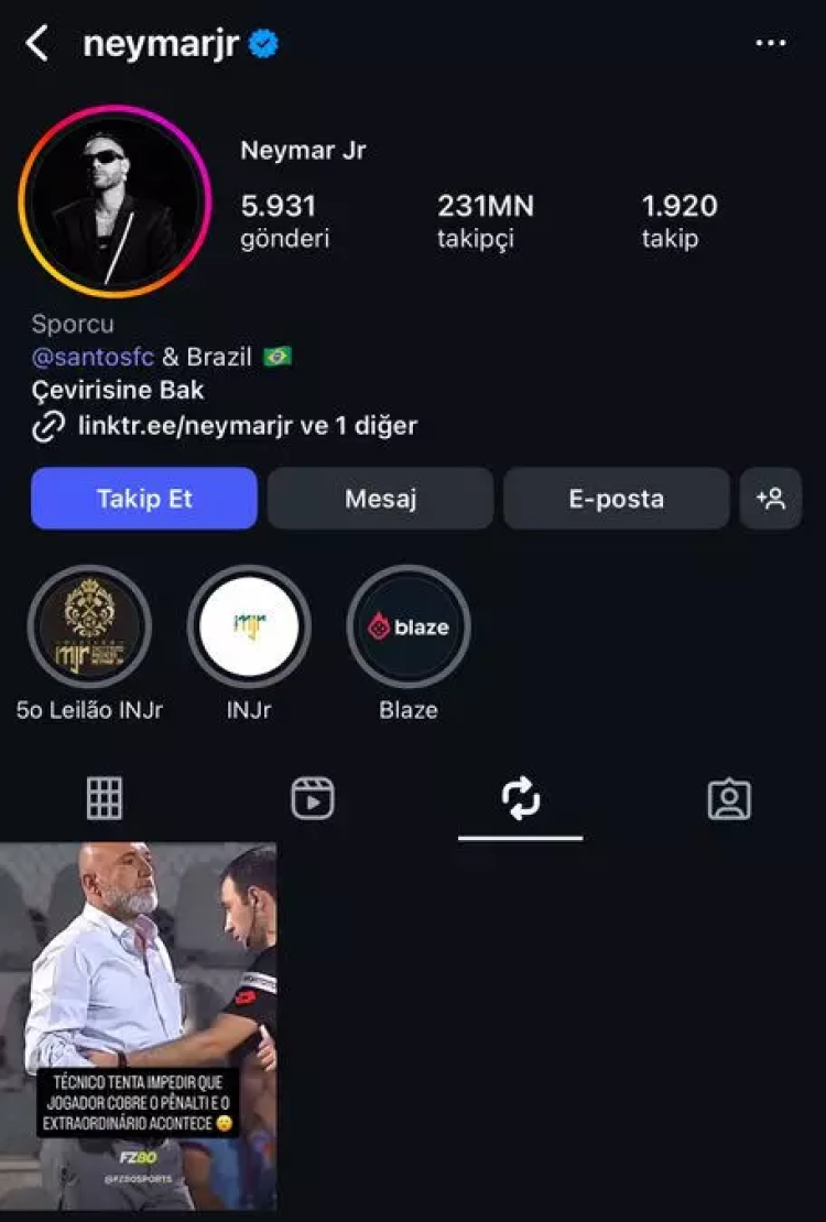 Neymar, Hikmet Karaman’ı paylaştı!-Bursa Hayat Gazetesi-2