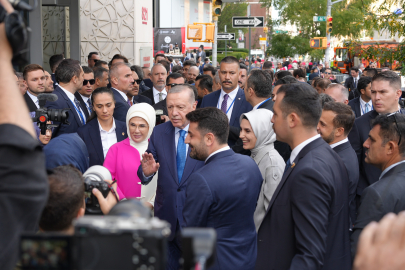 Cumhurbaşkanı Erdoğan’a New York’taki Türkevi’nde yoğun karşılama