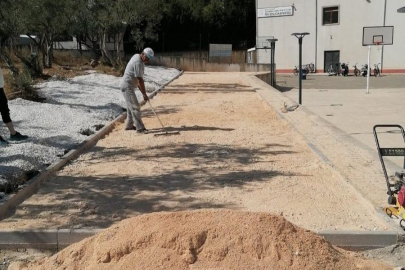 Bursa Orhangazi'de bocce sahası öğrencilerle buluşuyor