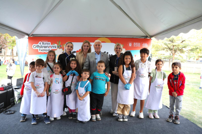 Bursa Gastronomi Festivali’nde minikler şeflik yolunda