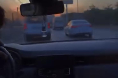 Bursa trafiğinde tehlikeli anlar: Makas atıp, kaydetti!