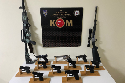 Gemlik’te kaçak silah operasyonu!
