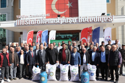 Bursa Büyükşehir’den çiftçilere 5 ton İtalyan çimi desteği